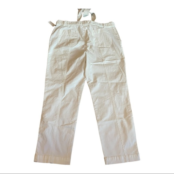 𝅺talbots TIE WAIST CHINOS ankle in white - Picture 5 of 15
